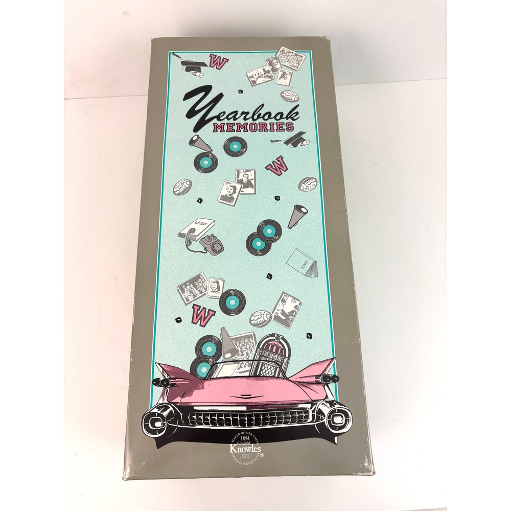 1991 Knowles Peggy Sue Yearbook Memories Porcelain Doll COA Box Accessories